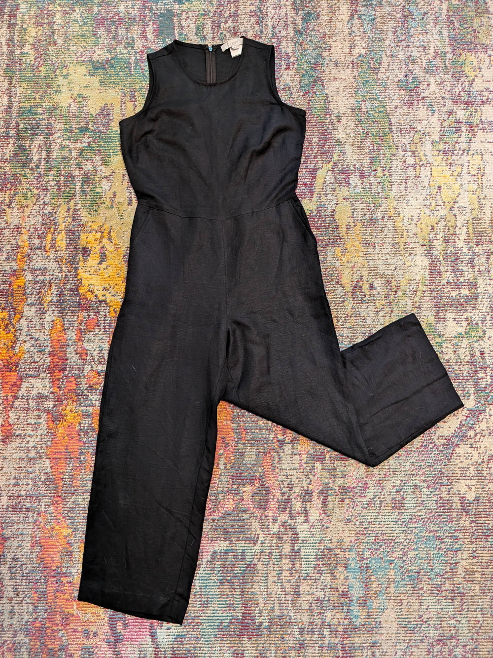 LOFT Linen Jumpsuit w/Pockets